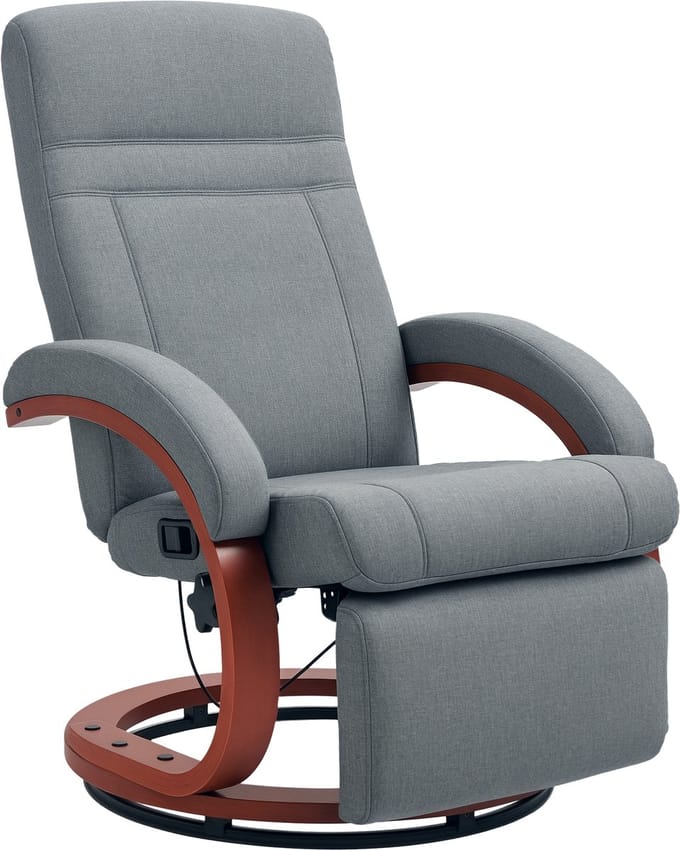 HOMCOM-Relaxsessel-Polyester-86L x 68B x 100H cm-Grau