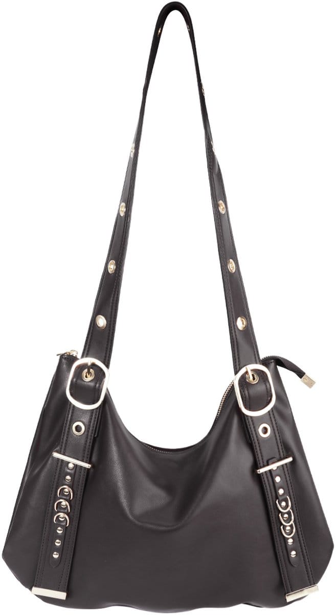 Schoudertas Dames Zwart - Effen Kleur - Basis Handtas