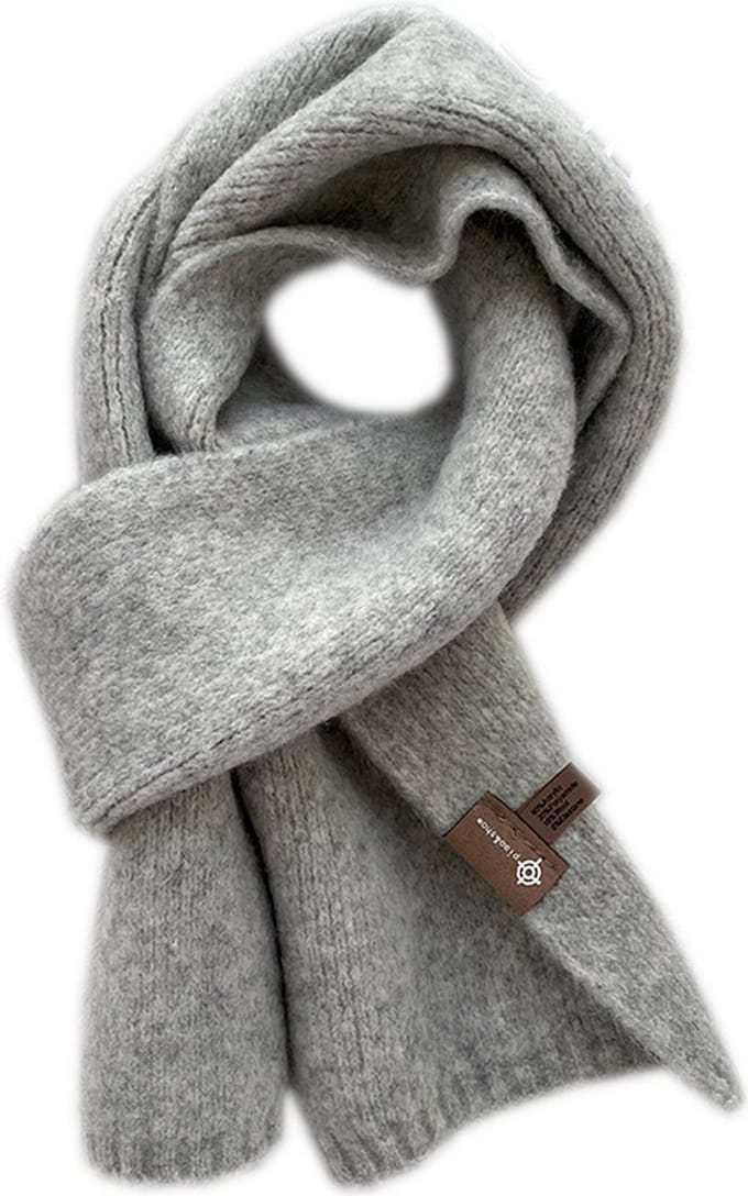 Sjaal Dames – Wolmix – Zachte Sjaal – Grijs - 150 cm