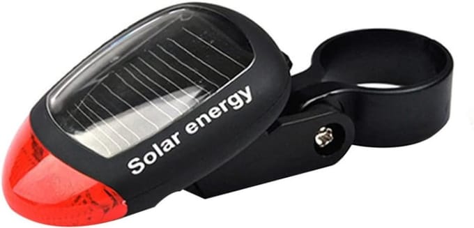 Zonne-energie Fietsachterlicht met Waarschuwingslichten