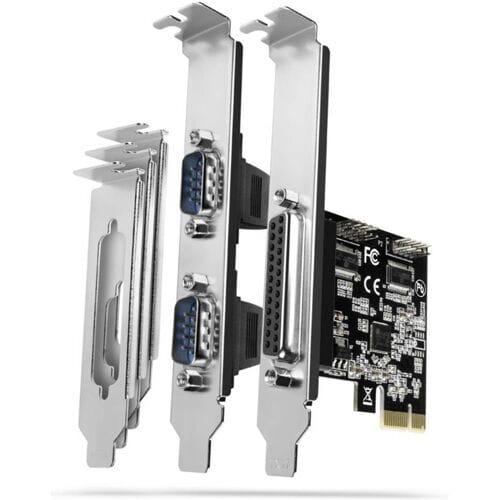 AXAGON PCEA-PSN PCIe Adapter chip ASIX AX99100 1x Parallel + 2x Serial + LP *PCIEM *DB9M