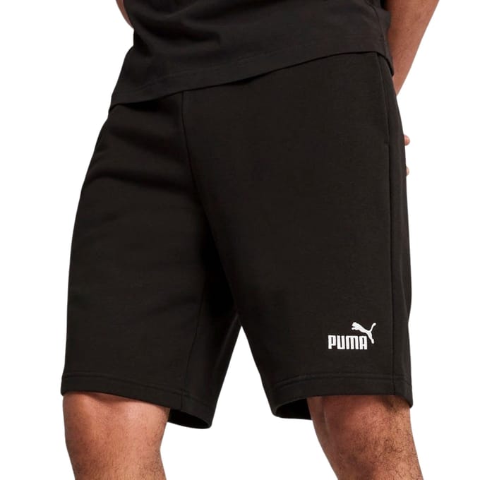 Regular fit sweatshorts met labelstitching, model 'ESS No. 1'