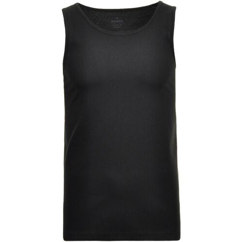 Ragman Ondermode Uni Tank Top Single Jersey Zwart / male