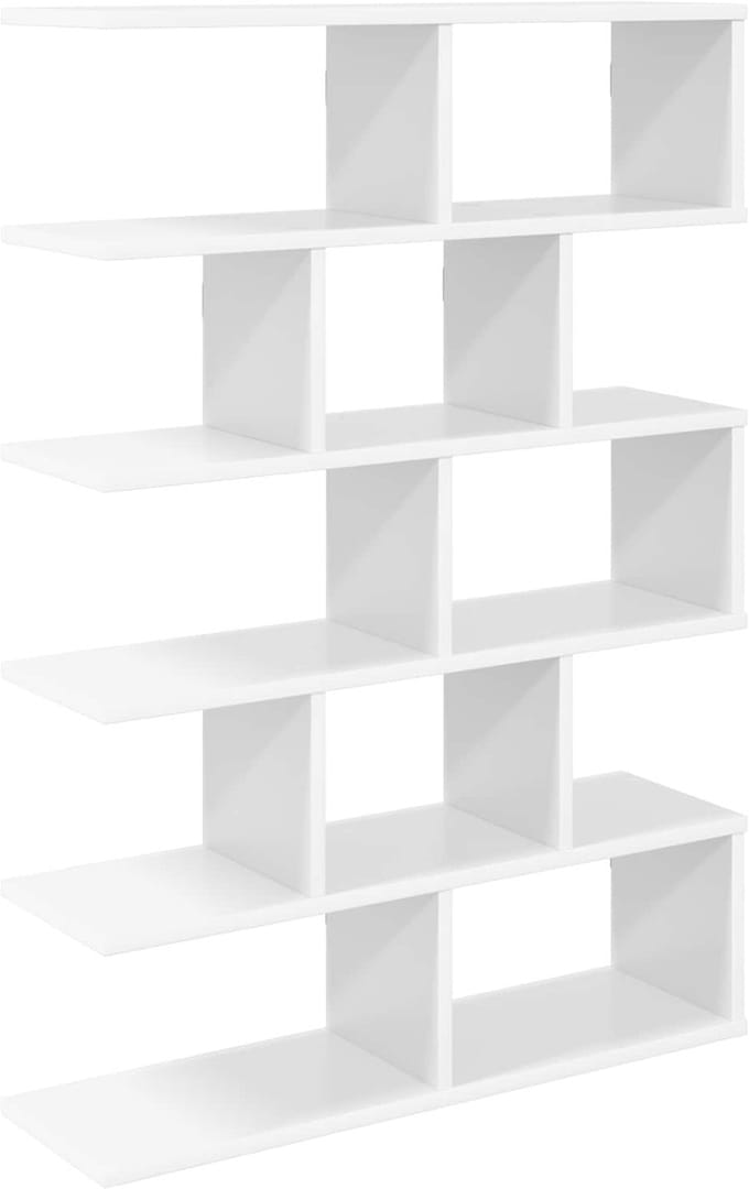 vidaXL - Wandplank - Wit - 70 - x - 20 - x - 100 - cm - Bewerkt - hout