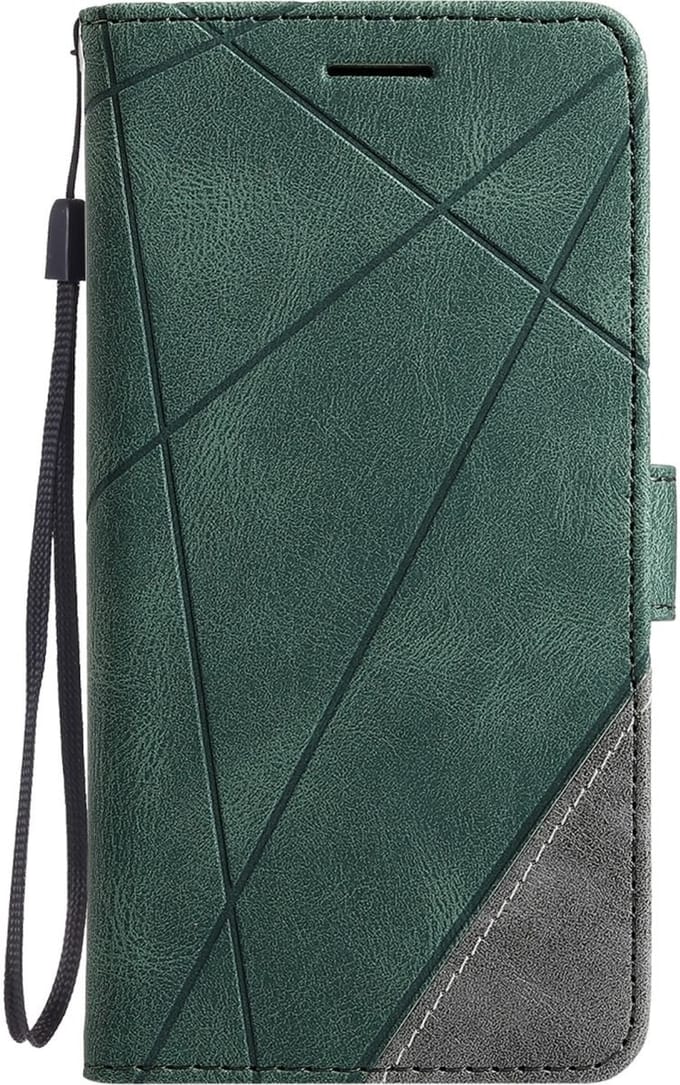Hoesje geschikt voor iPhone 7 - Bookcase - Pasjeshouder - Portemonnee - Patroon - Kunstleer - Groen