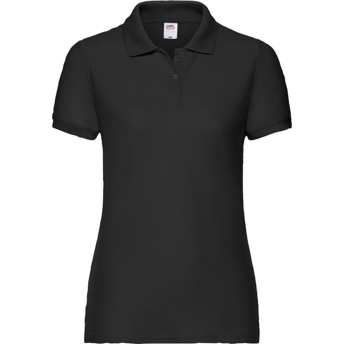 Fruit of the Loom Dames/dames 65/35 Poloshirt (Zwart)