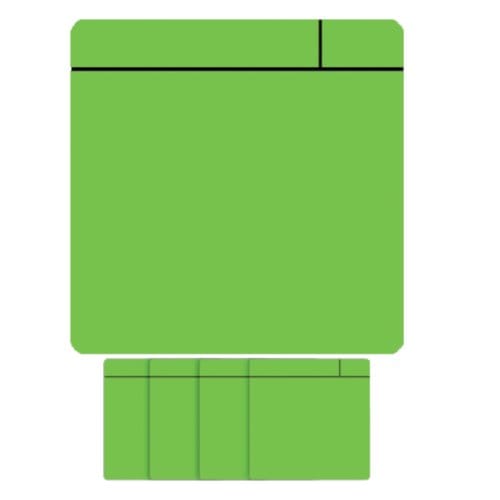Magneet scrum 75x75mm groen 5 stuks