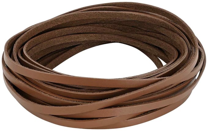 vidaXL - Leren - riem - 1 - Bruin - 1000 - x - 0,6 - cm - Leer