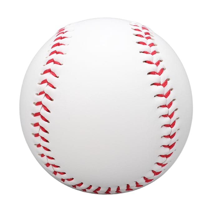 Standaard 9 Inch Handgemaakte Baseballs Rubber Binnenkant Zachte Baseball 7.2cm Softbal Trainingsbal white
