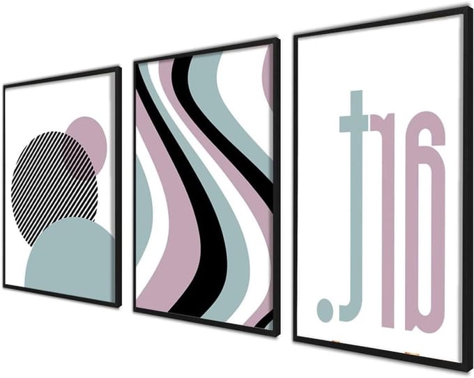 Posterset Boho Kunst - Wanddecoratie Prints - Woonkamer Inrichten - Set van 3 Posters - 40x50 cm - Boho