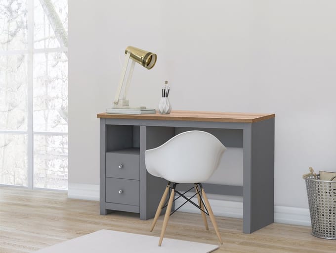 Emerald-Bureau - 2-deurs - Grijs Eikenlook
