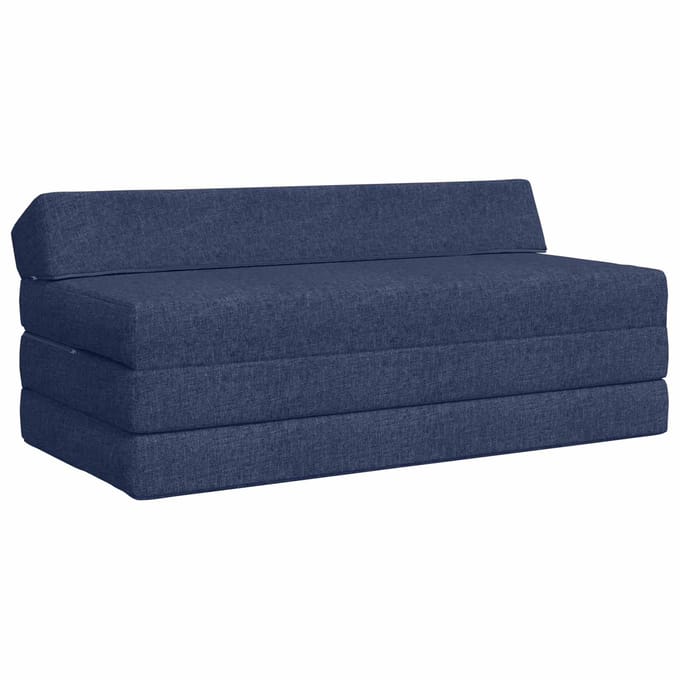 vidaXL - Vouwbare - Sofa - Bed - Blauw - 120 - x - 60 - x - 49 - cm - Stof