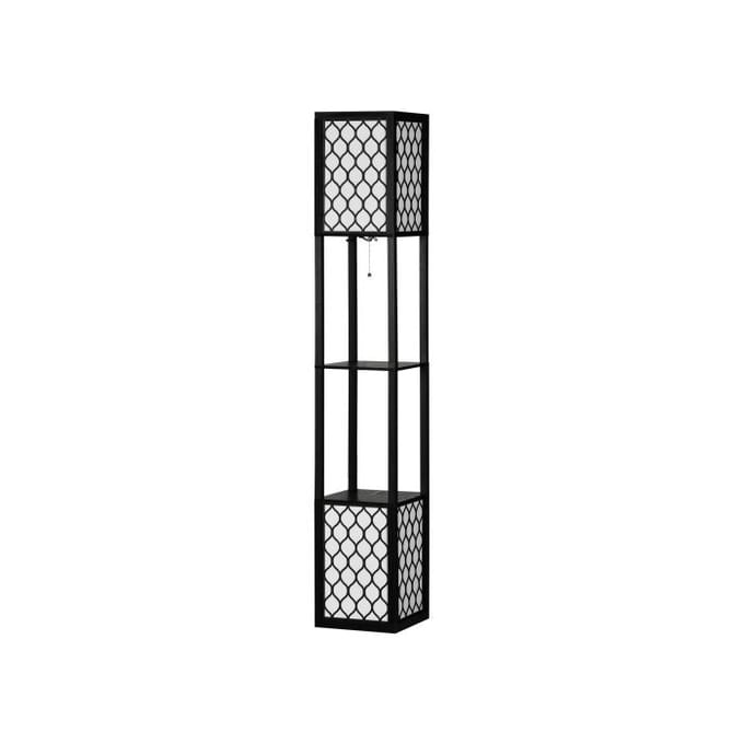 Lampadaire - MUVOE - Moderne - 40 Watt - E27 - Interrupteur extractible - Noir