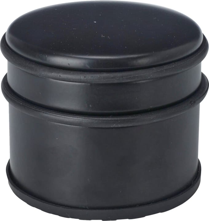 H&S Collection Deurstopper - rond - RVS - mat zwart - 9 x 9 x 7.5 cm - 1 kilo gewicht