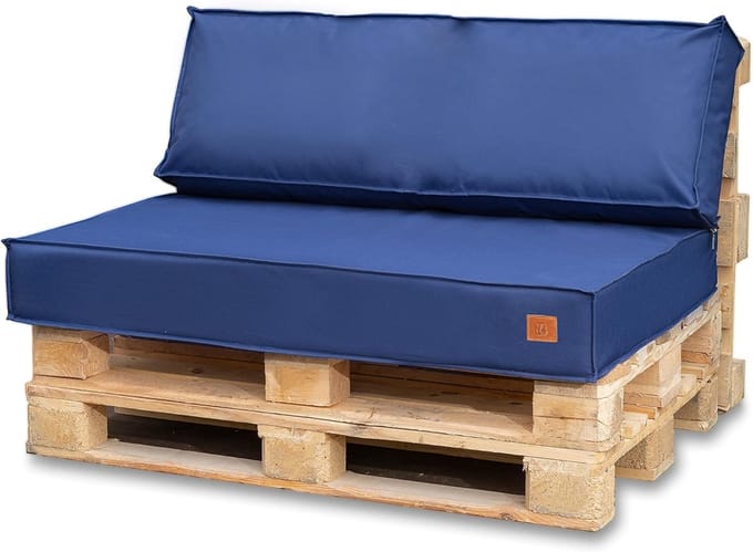 Waterdicht zitkussen set voor europallet meubels 120 x 80 cm