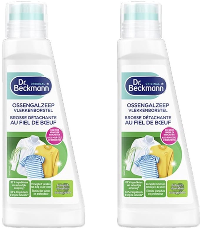 Dr. Beckmann Ossengalzeep met vlekkenborstel - 2 x 250 ml