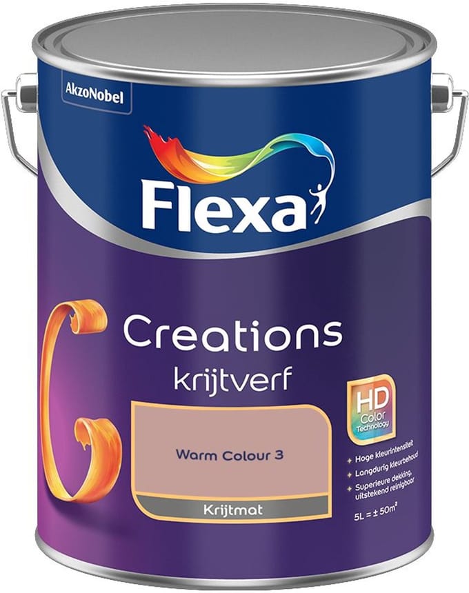 Flexa - Creations Muurverf Krijt - Warm Colour 3 - Mengverf - 5 L