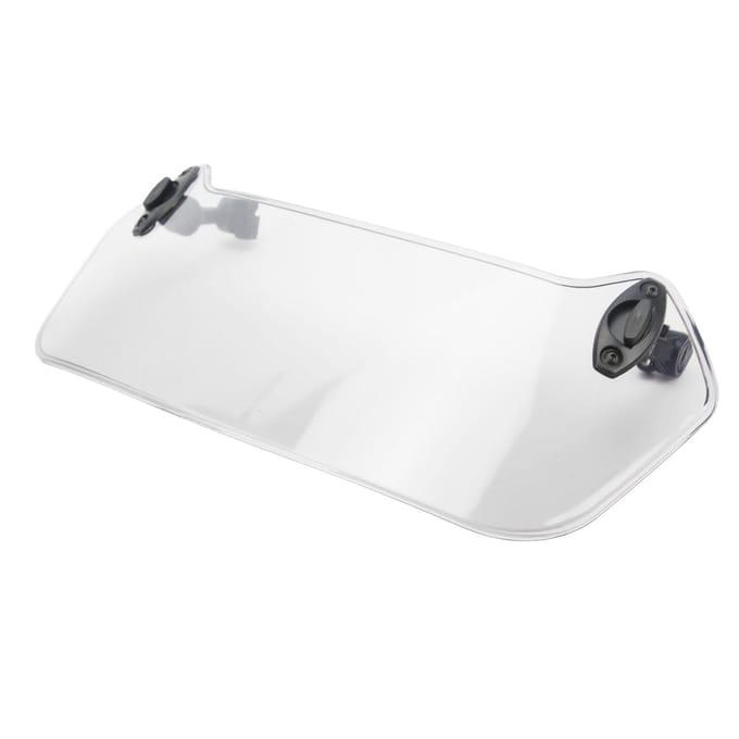 Motorfiets Windscherm Verstelbare Clip-on Windscherm Universele Winddeflector voor Motorfiets white