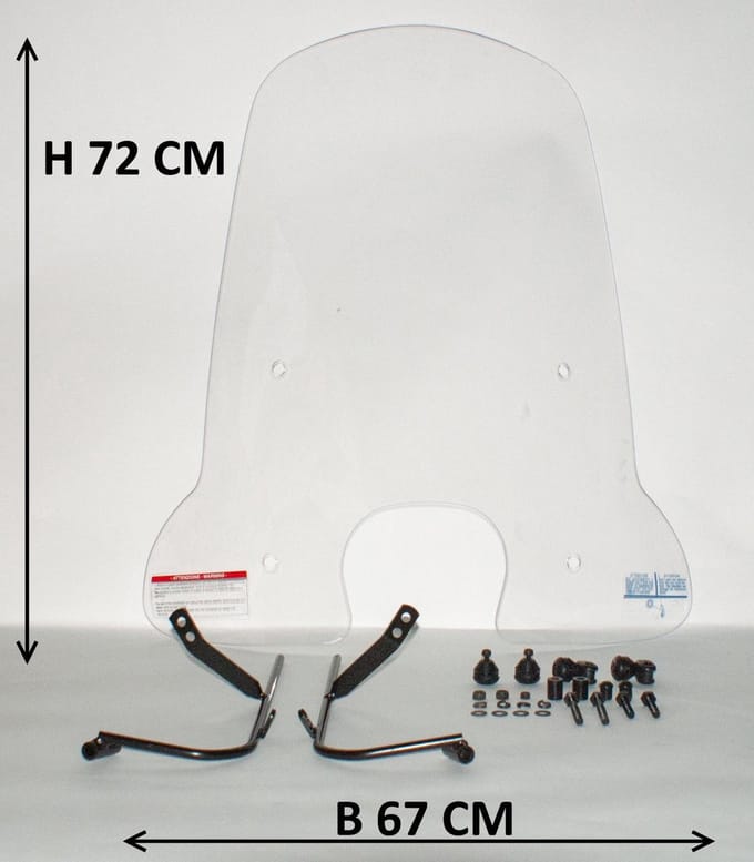Windscherm Helder | Sym Fiddle 3 ( 73CM)
