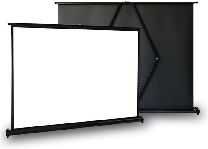 Projectiescherm - Mobiel Scherm - Thuisbioscoop Ervaring - Snel Opzetbaar - 40 inch - Wit