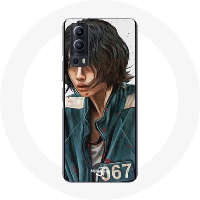 Coque - Vivo - Y72 - Souple - Blanc - Squid Game Kang Sae Byeok Numéro 067