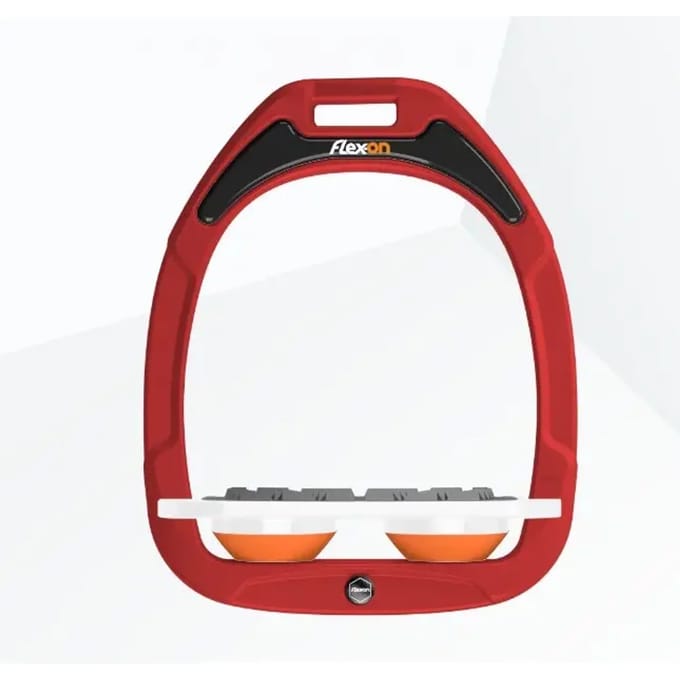 Platte Grip Beugels Rood/Wit/Oranje Flex-On Green Composite
