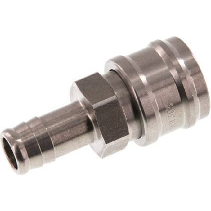 RVS DN 7.2 (Euro) Luchtkoppeling Snelkoppeling 13 mm Slangpilaar