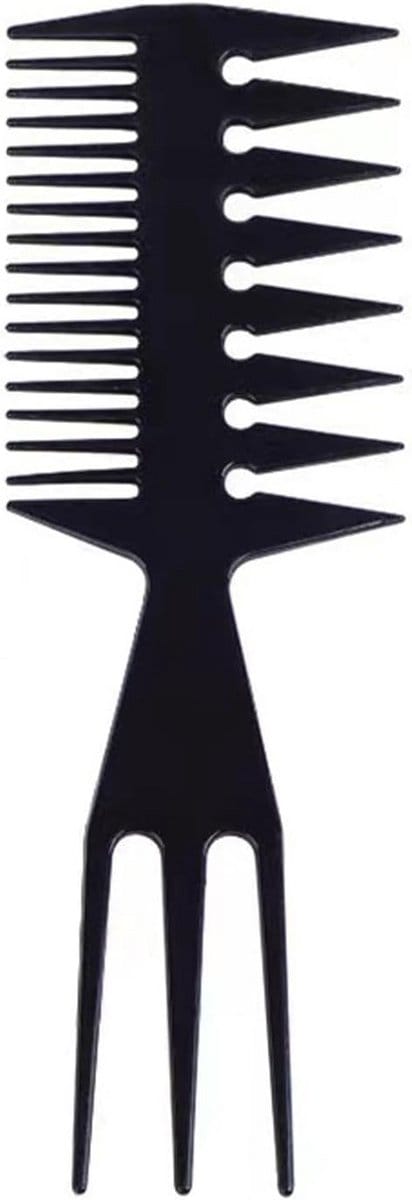 3-in-1 zijscheidingskam voor heren - Professionele stylingtool voor haar