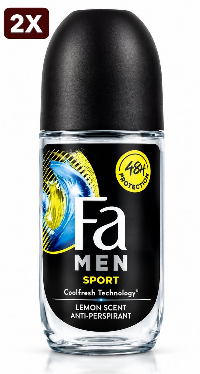 2 x Fa Men - Deodorant - Roller - Sport - 50ml