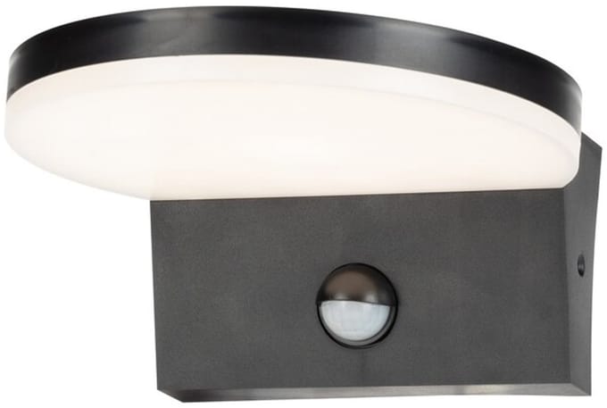 Rabalux - Buitenwandlamp met bewegingssensor, 9W, zwart, Batida