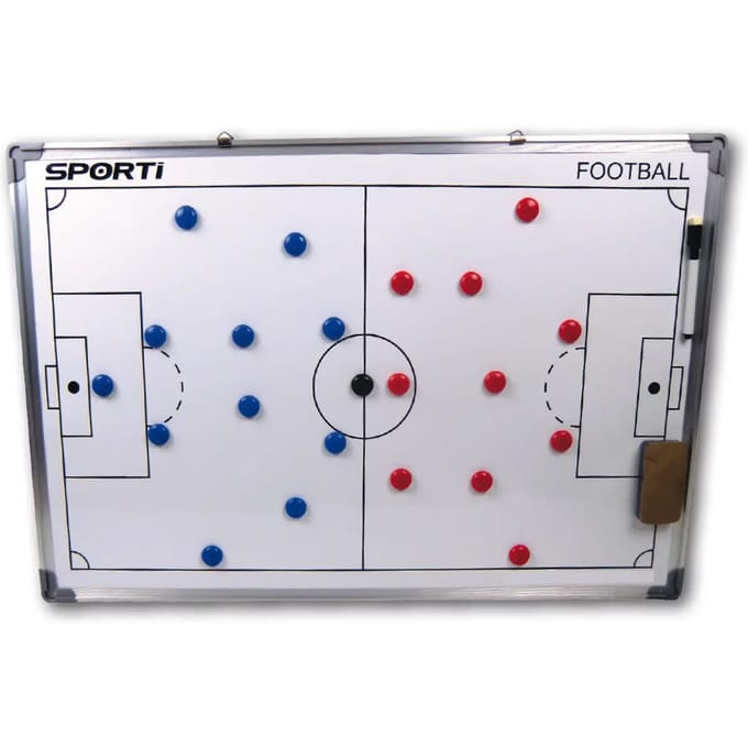 Teamswear Two-Sided Large 60 X 90 CM Tactiekbord - Wit | Maat: UNI