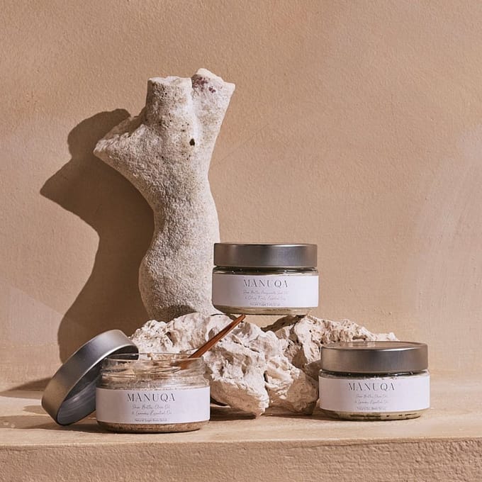 All Natural Body Scrub Vanille met basterd suiker (230 ml) - hydraterend, verzorgend en beschermend
