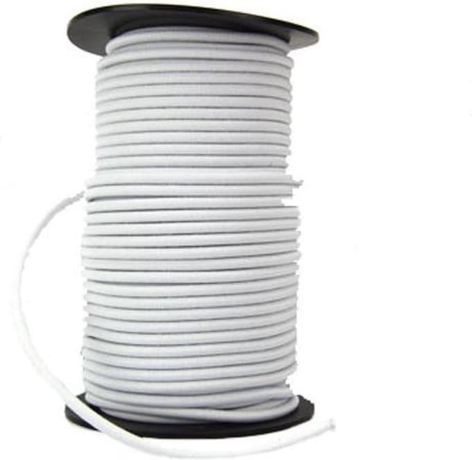 Elastisch Touw - 6 mm - WIT - elastiek per meter