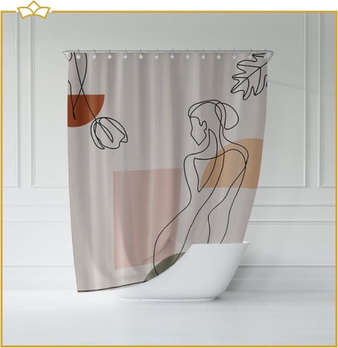 ATTREZZO® Douchegordijn Vigo - 150x180 cm