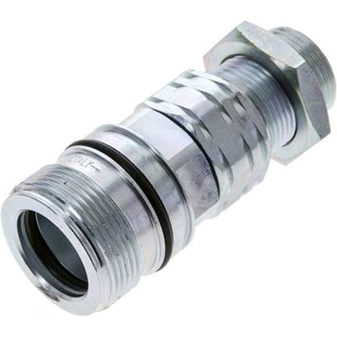 Stalen DN 20 Hydraulische Koppeling Snelkoppeling 20 mm S Knelring Schotkoppeling ISO 14541/8434-1 D M42 x 2