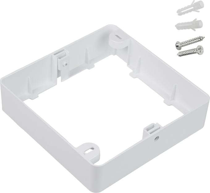 Maclean - Opbouw Frame voor LED-paneel 18W - vierkant - 170*170*38mm, MCE379 S