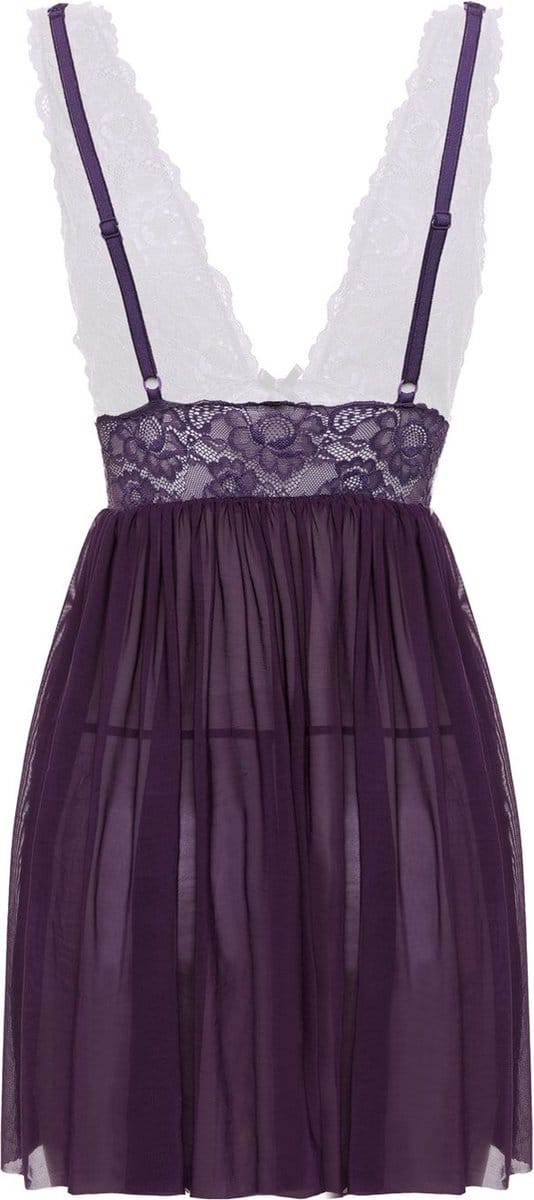 Christine le Duc - Babydoll en String - Lingerie Erotisch - Lieve - Paars
