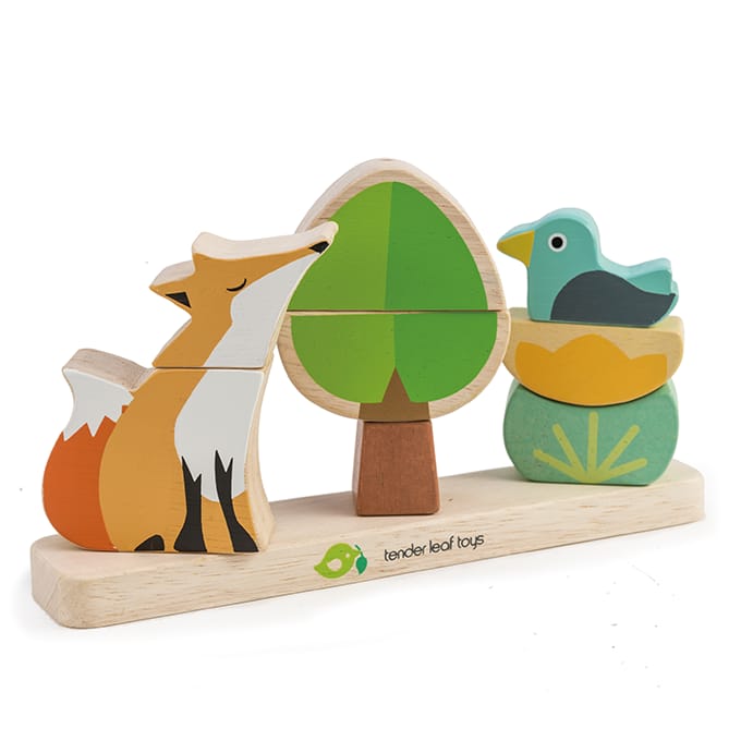 Tender Leaf Toys Magneetpuzzel Vos Hout Junior 23 Cm 9-delig