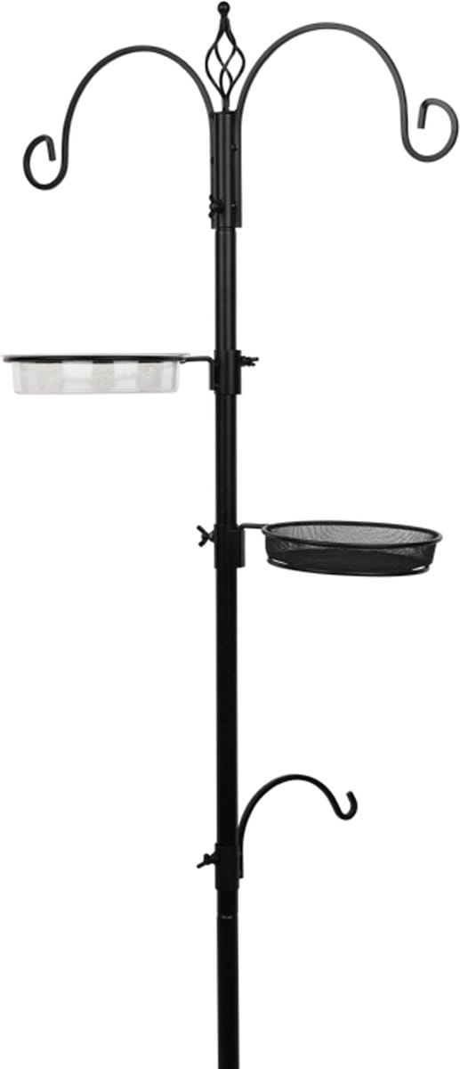 Tuinplus - Vogel Voederhuis - Hout - Zwart