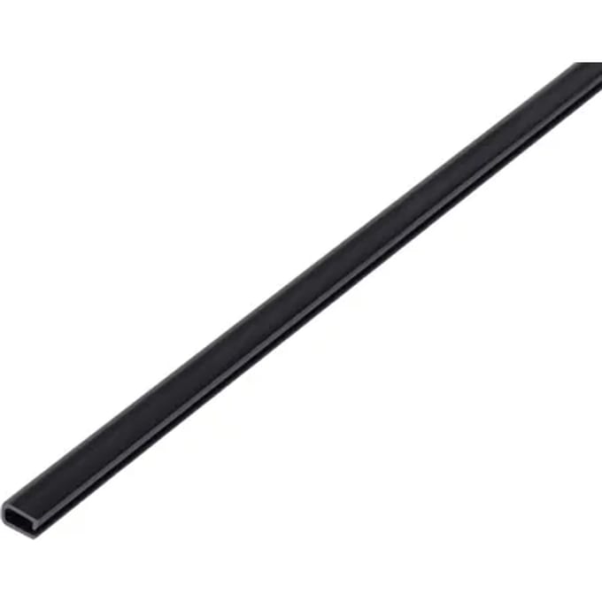 Alberts U-profiel - Pvc Zwart - 7x4x0,5mm 1m