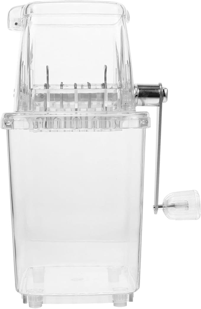 Handmatig IJsmachine - IJsbreker - Thuisgebruik Feestjes - Antislip Basis - 25 cm - Transparant