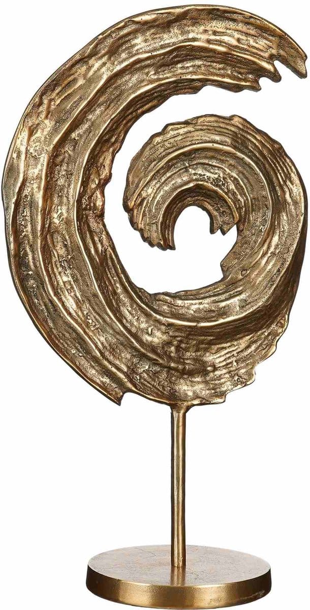 Mica Decorations Decoratief Object Fanc - 33.5x18x57 cm - Aluminium - Goud