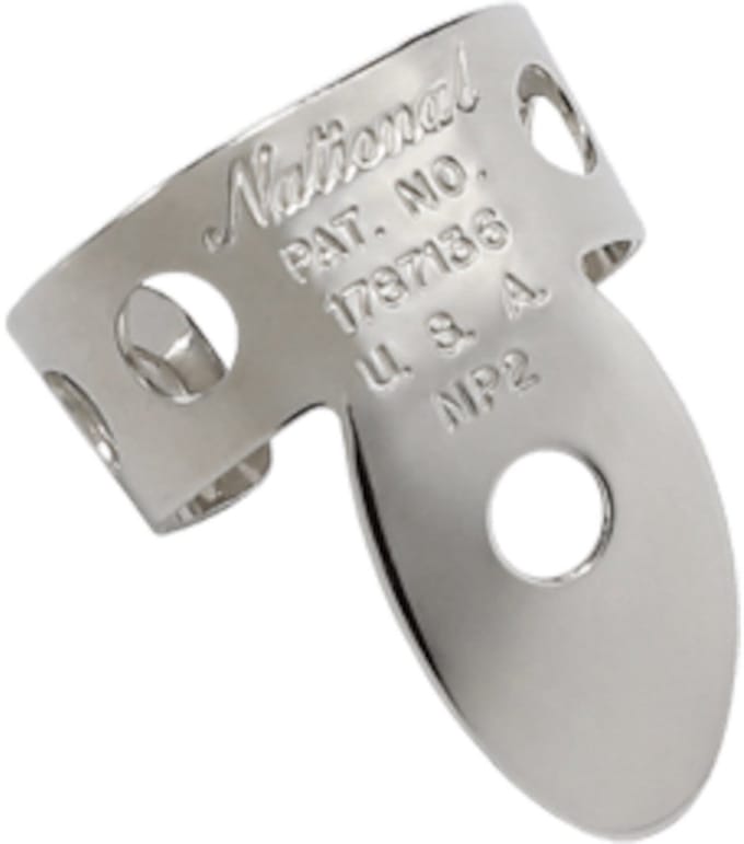 National - Nickel - Vinger plectrum - 4-pack