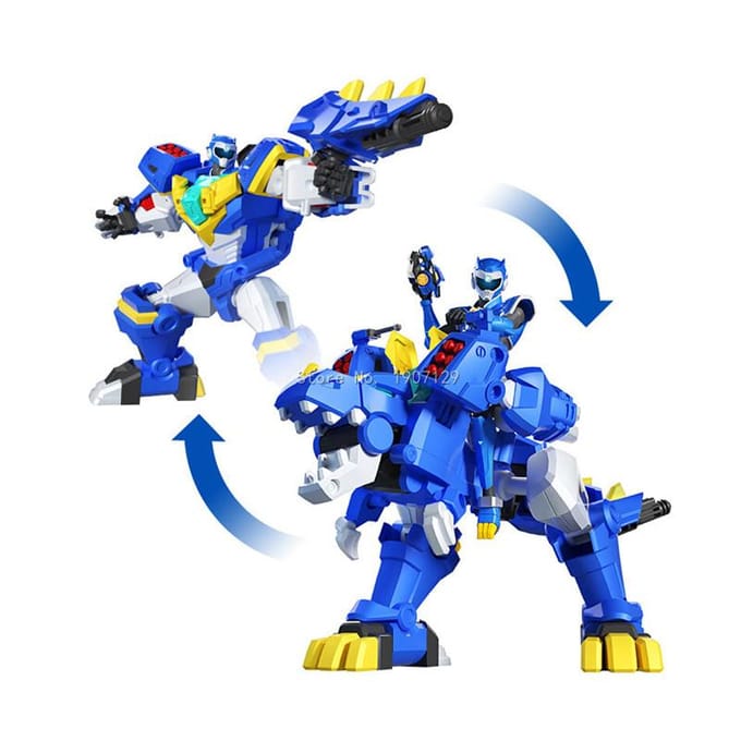 Mini Force 2 Super Dino Power Transformatie Robot Speelgoed Actiefiguren MiniForce X Simulatie Dier Deformatie Dinosaurus Speelgoed blue