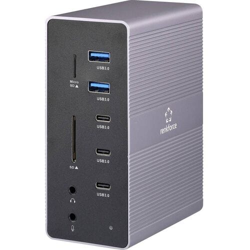 Renkforce RF-DKS-910 USB-C dockingstation Geschikt voor merk (dockingstation): Universeel MacBook Incl. laadfunctie