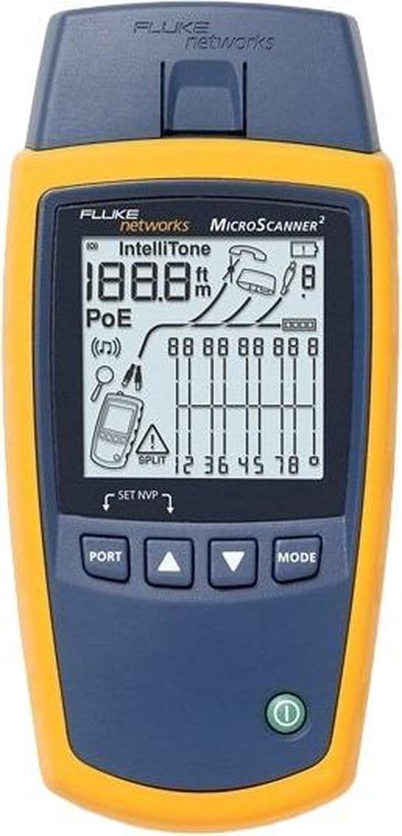 Fluke Networks MS2-KIT MS2-KIT Kabeltester Meetbereik: Audio/Video, Netwerk, Telecommunicatie