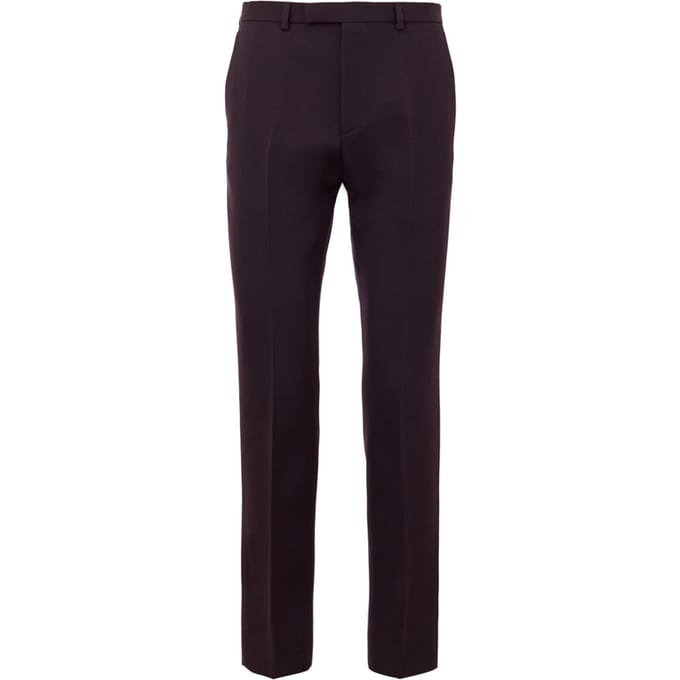 Sartoriale broeken Bordeaux met borduurlogo Gucci