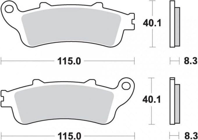 Remblokken AP Racing voor Scooter Honda 400 FJS Silver Wing 2006 tot 2008 vooraan Nieuw