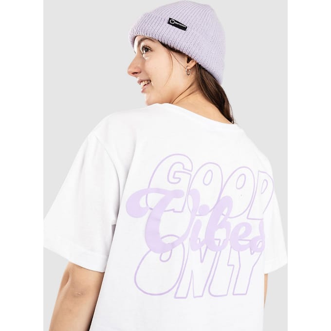 Dames-T-shirt Miss Tee Good Vibes Wording