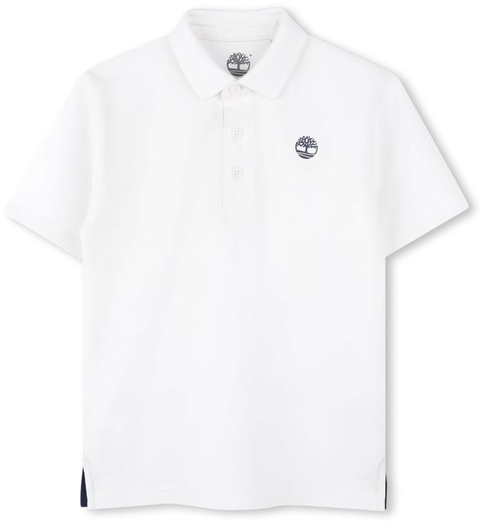 Timberland T60437 Korte Mouw Poloshirt Wit 5 Years Jongen